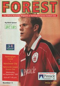 Nottingham Forest v Manchester City 1997/98
